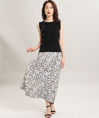《Ｍａｇｌｉｅ　ｐａｒ　ｅｆ－ｄｅ》ボタンノースリーブニット（５１０３１７００１５）