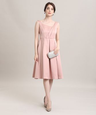 ＜Maglie le cassetto  (Women)＞《Ｍ　Ｍａｇｌｉｅ　ｌｅ　ｃａｓｓｅｔｔｏ》アシンメトリーフレアドレス（５１０４１２１２１９）