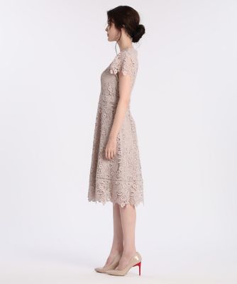 《Ｍａｇｌｉｅ　ＷＨＩＴＥ》トルコレースフレアワンピース（５１０４１２１３０４）