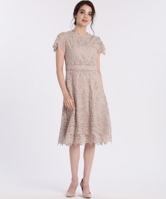 《Ｍａｇｌｉｅ　ＷＨＩＴＥ》トルコレースフレアワンピース（５１０４１２１３０４）