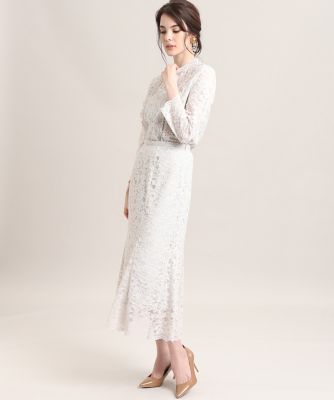 《Ｍａｇｌｉｅ　ＷＨＩＴＥ》コードレースマーメイドスカート（５１０４１５２３０３）