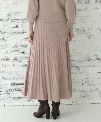 《Ｍａｇｌｉｅ　ｐａｒ　ｅｆ－ｄｅ》ニットプリーツスカート（５１０４１７５００２）