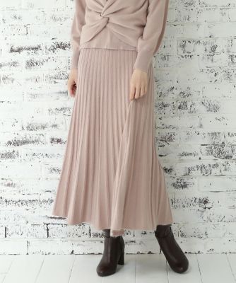 《Ｍａｇｌｉｅ　ｐａｒ　ｅｆ－ｄｅ》ニットプリーツスカート（５１０４１７５００２）