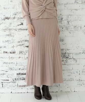 《Ｍａｇｌｉｅ　ｐａｒ　ｅｆ－ｄｅ》ニットプリーツスカート（５１０４１７５００２）