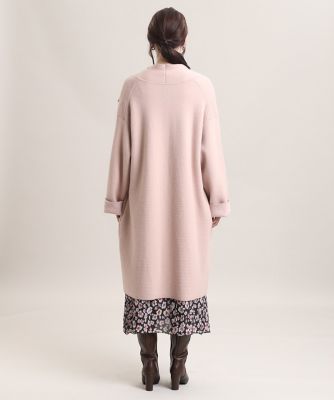 Maglie par ef－de》ビッグカラーニットコート