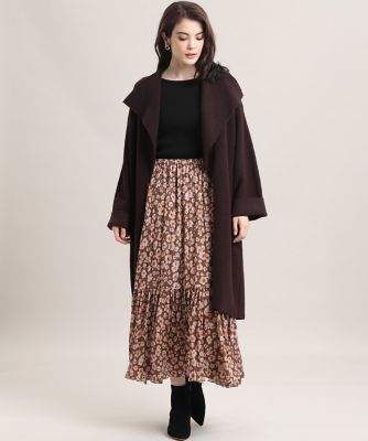 《Ｍａｇｌｉｅ　ｐａｒ　ｅｆ－ｄｅ》ビッグカラーニットコート（５１０４１７８００４）