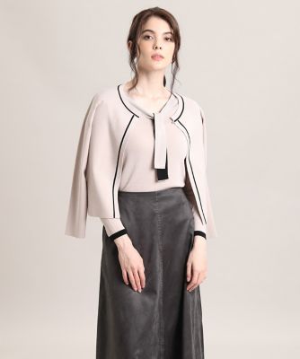 《Ｍａｇｌｉｅ　ｐａｒ　ｅｆ－ｄｅ》配色ラインカーディガン（５１０４１７８００７）