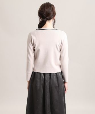 《Ｍａｇｌｉｅ　ｐａｒ　ｅｆ－ｄｅ》配色ラインカーディガン（５１０４１７８００７）