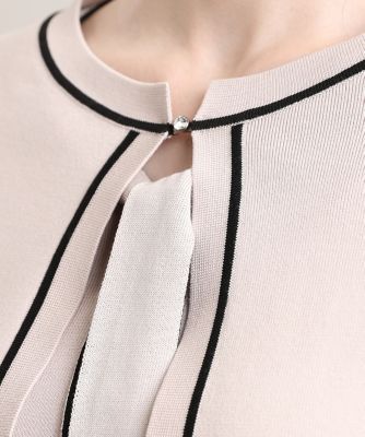 《Ｍａｇｌｉｅ　ｐａｒ　ｅｆ－ｄｅ》配色ラインカーディガン（５１０４１７８００７）