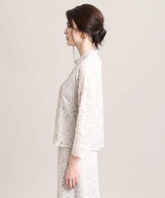 《Ｍａｇｌｉｅ　ＷＨＩＴＥ》コードレースブラウス（５１０４１８２３０３）