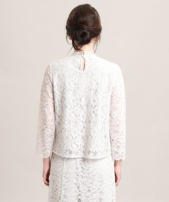 《Ｍａｇｌｉｅ　ＷＨＩＴＥ》コードレースブラウス（５１０４１８２３０３）