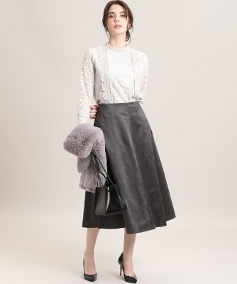 《Ｍａｇｌｉｅ　ＷＨＩＴＥ》コードレースブラウス（５１０４１８２３０３）