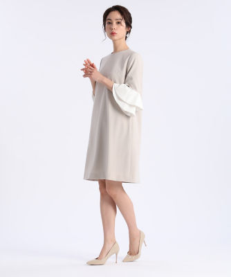 M Maglie le cassetto》フリルスリーブドレス  