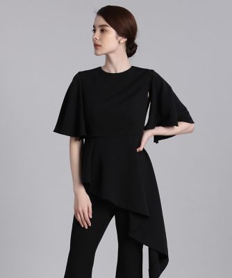 ＜Maglie le cassetto  (Women)＞《Ｍ　Ｍａｇｌｉｅ　ｌｅ　ｃａｓｓｅｔｔｏ》イレギュラーヘムブラウス（５１１０１８２２１２）