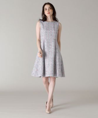＜Maglie le cassetto  (Women)＞《Ｍ　Ｍａｇｌｉｅ　ｌｅ　ｃａｓｓｅｔｔｏ》ファンシーツイードドレス（５１１１１２１２０１）