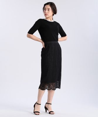 《Ｍａｇｌｉｅ　ＷＨＩＴＥ》コードレースタイトスカート（５１１１１５２３０１）