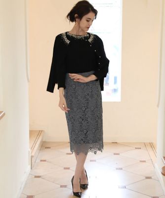 《Ｍａｇｌｉｅ　ｐａｒ　ｅｆ－ｄｅ》パールプルオーバーニット（５１１１１７０００１）