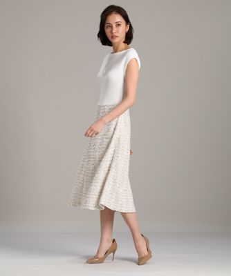 ＜Maglie le cassetto  (Women)＞《Ｍａｇｌｉｅ　ｐａｒ　ｅｆ－ｄｅ》ニットツイードワンピース（５１１１１７２００４）