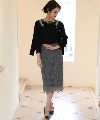 《Ｍａｇｌｉｅ　ｐａｒ　ｅｆ－ｄｅ》パールビジューカーディガン（５１１１１７８００１）