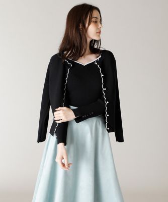 《Ｍａｇｌｉｅ　ｐａｒ　ｅｆ－ｄｅ》スカラップカーディガン（５１１１１７８０１０）