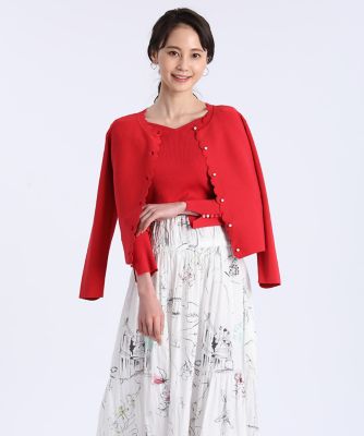 《Ｍａｇｌｉｅ　ｐａｒ　ｅｆ－ｄｅ》スカラップカーディガン（５１１１１７８０１０）