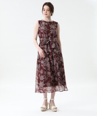 ＜Maglie le cassetto  (Women)＞《Ｍａｇｌｉｅ　ｐａｒ　ｅｆ－ｄｅ》大花柄ワンピース（５１１２１２１０１４）