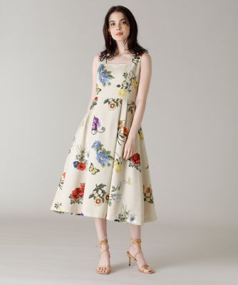 ＜Maglie le cassetto  (Women)＞《Ｍ　Ｍａｇｌｉｅ　ｌｅ　ｃａｓｓｅｔｔｏ》エンブロイダリープリントドレス（５１１２１２１２０３）
