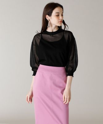 《Ｍａｇｌｉｅ　ｐａｒ　ｅｆ－ｄｅ》シアーニット（５１１２１７００１２）