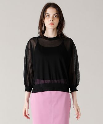 《Ｍａｇｌｉｅ　ｐａｒ　ｅｆ－ｄｅ》シアーニット（５１１２１７００１２）
