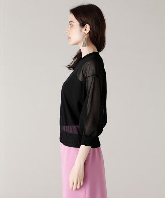 《Ｍａｇｌｉｅ　ｐａｒ　ｅｆ－ｄｅ》シアーニット（５１１２１７００１２）