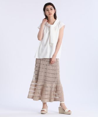《Ｍａｇｌｉｅ　ｐａｒ　ｅｆ－ｄｅ》アシンメトリータイブラウス（５１１２１８２００７）