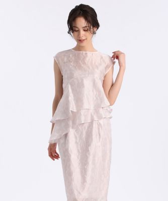 ＜Maglie le cassetto  (Women)＞《Ｍ　Ｍａｇｌｉｅ　ｌｅ　ｃａｓｓｅｔｔｏ》フラワージャガードブラウス（５１１２１８２２０２）