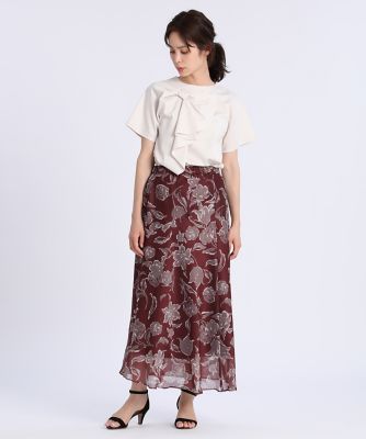 《Ｍａｇｌｉｅ　ｐａｒ　ｅｆ－ｄｅ》リボンディテールカットソー（５１１２１９００１１）