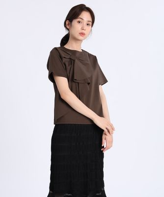《Ｍａｇｌｉｅ　ｐａｒ　ｅｆ－ｄｅ》リボンディテールカットソー（５１１２１９００１１）