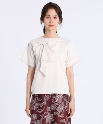 《Ｍａｇｌｉｅ　ｐａｒ　ｅｆ－ｄｅ》リボンディテールカットソー（５１１２１９００１１）