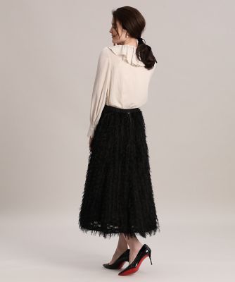 《Ｍａｇｌｉｅ　ｐａｒ　ｅｆ－ｄｅ》フリンジジャガードスカート（５１１３１５２００１）