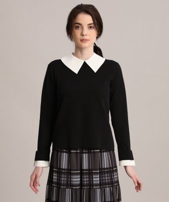 《Ｍａｇｌｉｅ　ｐａｒ　ｅｆ－ｄｅ》衿付きニット（５１１３１７０００５）
