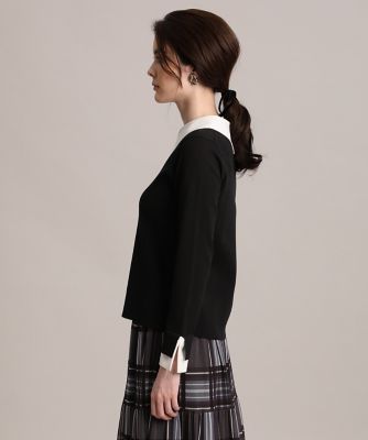 《Ｍａｇｌｉｅ　ｐａｒ　ｅｆ－ｄｅ》衿付きニット（５１１３１７０００５）