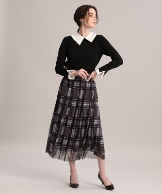 《Ｍａｇｌｉｅ　ｐａｒ　ｅｆ－ｄｅ》衿付きニット（５１１３１７０００５）