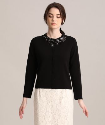 《Ｍａｇｌｉｅ　ｐａｒ　ｅｆ－ｄｅ》スパンコールビジューカーディガン（５１１３１７８００４）