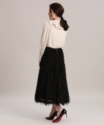 《Ｍａｇｌｉｅ　ｐａｒ　ｅｆ－ｄｅ》ジャガードラッフルブラウス（５１１３１８２００３）