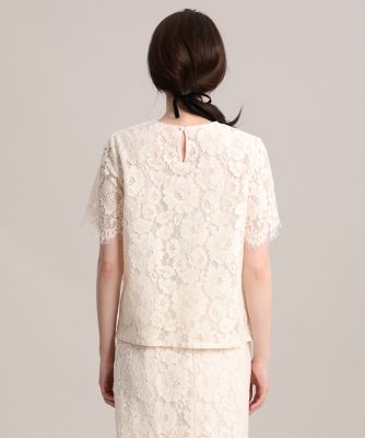 《Ｍａｇｌｉｅ　ＷＨＩＴＥ》ラッセルレースブラウス（５１１３１８２３０２）