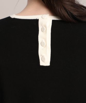 《Ｍａｇｌｉｅ　ｐａｒ　ｅｆ－ｄｅ》配色ラインクルーネックニット（５１１４１７００１２）