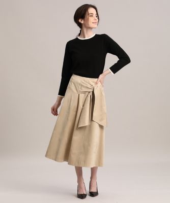 《Ｍａｇｌｉｅ　ｐａｒ　ｅｆ－ｄｅ》配色ラインクルーネックニット（５１１４１７００１２）