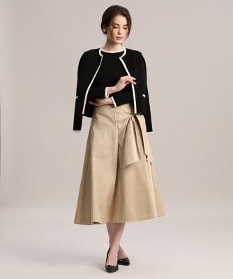 《Ｍａｇｌｉｅ　ｐａｒ　ｅｆ－ｄｅ》配色ラインクルーネックニット（５１１４１７００１２）