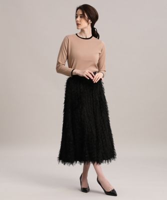 《Ｍａｇｌｉｅ　ｐａｒ　ｅｆ－ｄｅ》配色ラインクルーネックニット（５１１４１７００１２）