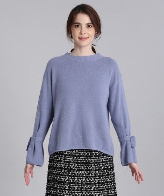《Ｍａｇｌｉｅ　ｐａｒ　ｅｆ－ｄｅ》袖リボンフォックスニット（５１１４１７００１８）