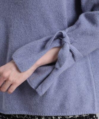 《Ｍａｇｌｉｅ　ｐａｒ　ｅｆ－ｄｅ》袖リボンフォックスニット（５１１４１７００１８）