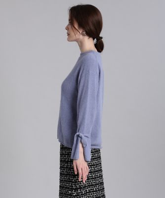 《Ｍａｇｌｉｅ　ｐａｒ　ｅｆ－ｄｅ》袖リボンフォックスニット（５１１４１７００１８）