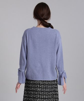 《Ｍａｇｌｉｅ　ｐａｒ　ｅｆ－ｄｅ》袖リボンフォックスニット（５１１４１７００１８）